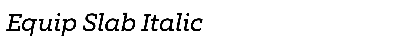 Equip Slab Italic image